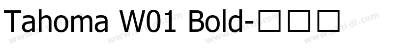 Tahoma W01 Bold字体转换